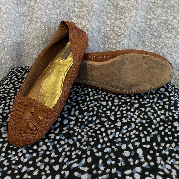 Vintage Woven Tan Prada Flats - Picture 1 of 5